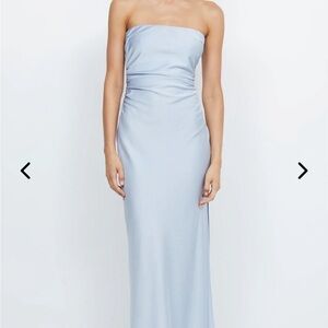 Bec and Bridge Blue Strapless Dresss